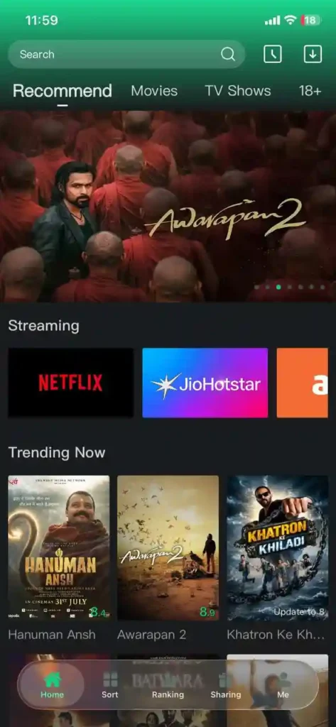 WhiskerCare Movie App 1